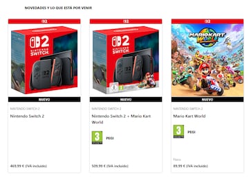 nintendo switch 2 consola mario kart world my nintendo store precios oficiales