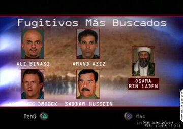 El objetivo del juego era buscar y capturar a los criminales más buscados por EEUU, como Saddam Hussein y Osama Bin Laden